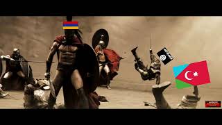 FUNNY KARABAKH WAR 300  Armenia vs Azerbaijan 🇦🇲🇦🇿 Artsakh Արցախ 300 армян 300 Armenians [upl. by Merridie933]