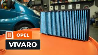 Cómo sustituir filtro de habitáculo en OPEL VIVARO A Furgón TUTORIAL AUTODOC [upl. by Neelear]