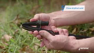 Netafim How to flush a drip irrigation system [upl. by Ahsekam]