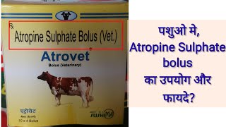 Atropine Sulphate bolus uses details in hindifood poisoning in cattle [upl. by Sheets]