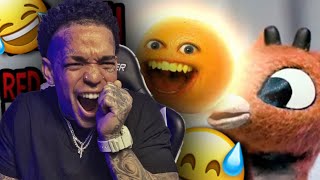 Annoying Orange  Storytime Rudolph the Red Nosed Reindeer reaction [upl. by Lertnek]