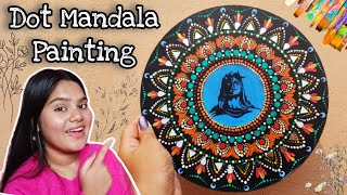 TryingDot MandalaPainting For The First Time😊 How To Make Dot Mandala Painting Sweeties Diary [upl. by Donald]