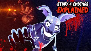 Fnaf Security Breach RUIN DLC STORY amp ALL ENDINGS EXPLAINED [upl. by Rhine]