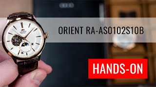 HANDSON Orient Classic Sun and Moon Open Heart Automatic RAAS0102S10B [upl. by Ahsiuq298]