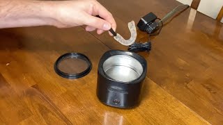 Ultrasonic Cleaner For Dentures Retainers Mouth Guards Review amp Demo Retainers Refreshed [upl. by Annaihs]