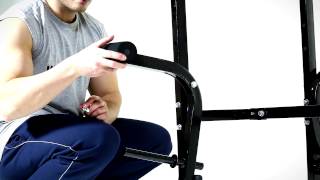 Montage  Klarfit Hantelbank mit Ablage Armcurlern und Beincurler [upl. by Shyamal]