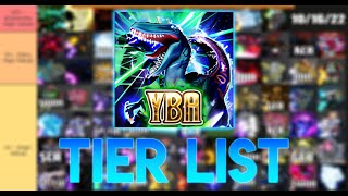 UPDATED NEW TIER LIST  Your Bizarre Adventure YBA Update 155  Roblox [upl. by Quar]