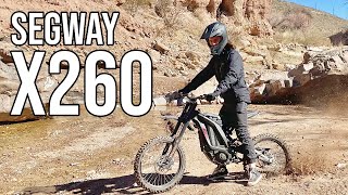 Segway X260 One Month Review  Trail Riding In New Mexico With An Electric Dirt Bike [upl. by Edgerton]