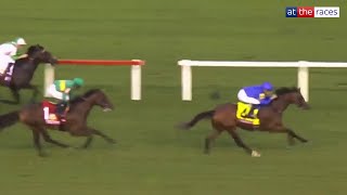 Godolphin globetrotter  NATIONS PRIDE strikes for Buick and Appleby in the Arlington Million [upl. by Cletis418]