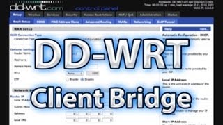 DDWRT Client Bridge Setup [upl. by Lightman]