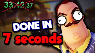 Hello Neighbor Alpha Speedruns are Ridiculous [upl. by Yeleak]