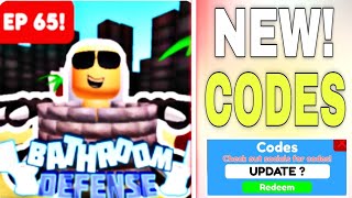 UPDATE🔥EP 65BATHROOM TOWER DEFENSE X CODES OCTOBER 2023 ROBLOX BATHROOM TOWER DEFENSE X CODES [upl. by Aimo]