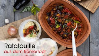 Ratatouille aus dem Römertopf  einfach amp lecker [upl. by Aehsila]