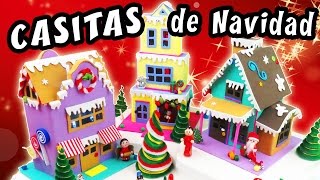 CASITAS DE NAVIDAD con CARTÓN y GOMA EVA FOAMY  Manualidades aPasos [upl. by Zoi]