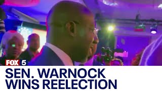 Warnock wins Georgia votes to send Democrat back to DC [upl. by Inilam]