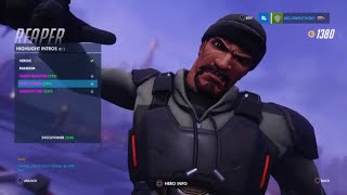 Overwatch Skin Spotlight  Reaper  Blackwatch Reyes  Origins Edition Skin [upl. by Aniluap]