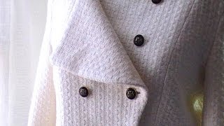 Tutoriel en video  Veste croisée avec doublure partie 15 [upl. by Cyd]