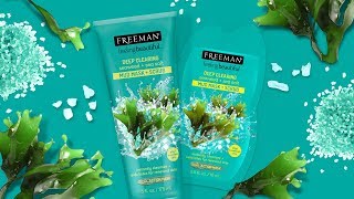 Freeman Deep Clearing Seaweed  Sea Salt Mud Mask  Scrub [upl. by Hera678]