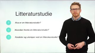 Litteraturstudie som metode [upl. by Litch212]