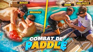 BATTLE ROYALE DE PADDLE DANS LA PISCINE AVEC LES CROÛTONS AU MEXIQUE  aïe ça fait trop mal [upl. by Otirecul]