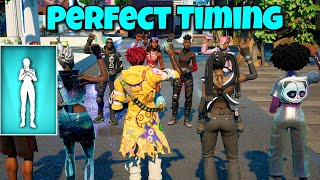 Fortnite Perfect Timing  Im Out Emote Davido  Unavailable [upl. by Prudhoe]