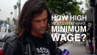 How High Would You Make the Minimum Wage We Asked LA Residents [upl. by Esialb]