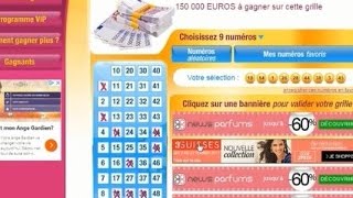 Loto avec 8 grille différente Une loterie en ligne gratuite avec de vrai gains [upl. by Furiya]