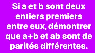 Un exercice intéressant baccalauréat concours arithmétique [upl. by Larochelle]