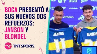 Boca presentó a sus dos nuevos refuerzos Lucas Janson y Lucas Blondel 🔵🟡 [upl. by Marian]