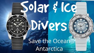 Seiko Save the Ocean Antarctica Autos and Solar 38mm Divers [upl. by Niwle]