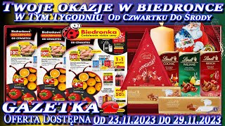 Biedronka Nowa Gazetka Promocyjna Od czwartku 23112023 W Tym Tygodniu Twoje Okazje w Biedronce [upl. by Jacobina355]