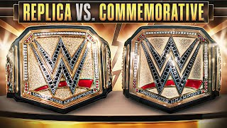 WWE Undisputed Universal Championship Replica Belt vs Commemorative Title Belt [upl. by Nosyt]