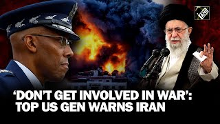 IsraelPalestine war  US top General warns Iran not to get involved in crisis as conflict widens [upl. by Ardnassak]