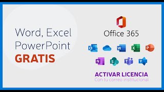 CÓMO INSTALAR OFFICE 365 CON UN CORREO INSTITUCIONAL ✅ GRATIS 2021 👉 Lee el primer comentario [upl. by Alrats]