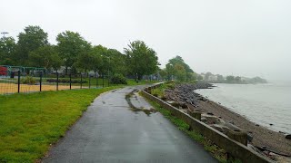 Walking along the Kill Van Kull strait in Bayonne New Jersey USA [upl. by Stanton]