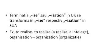 Engleza Britanica vs Engleza Americana [upl. by Idnim]