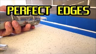 How to apply Silicone Caulking or Sealant and get perfect edges [upl. by Adnorrahs]