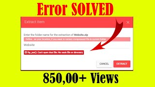 How to Solve Unzip Error in 000webhost  Tutorial4You  Latest [upl. by Raual]