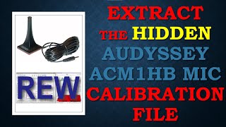 The hidden Audyssey mic calibration file [upl. by Aslin]