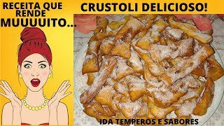 CRUSTOLI DELICIOSO SÓ FAÇO ESSA RECEITA AGORA NÃO SOBRA NADA [upl. by Brendon244]