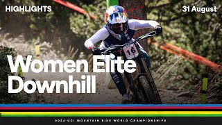 Women Elite Downhill Highlights  2024 UCI Mountain Bike World Championships [upl. by Nowell]