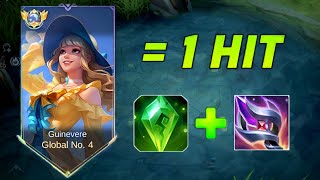 FINALLY NEW RECOMMENDED GUINEVERE 1 HIT BUILD IS HERE super insane damage  Mobile Legends [upl. by Nanaek838]