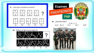 Simulacro Admisión PNP  EXAMEN PSICOTÉCNICO 👮 Escuela Oficiales EO PNP 🇵🇪 👉Resuelto [upl. by Anedal381]