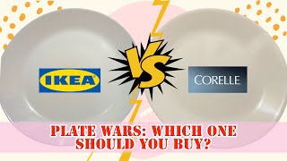 IKEA VS CORELLE  PLATE WARS WHICH ONE SHOULD YOU BUY  DROP TEST CLIP ⚡️ [upl. by Federica]