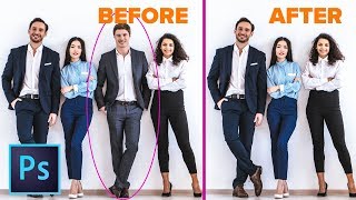 How to remove ANYTHING from a photo in Photoshop 3 WAYS [upl. by Madelena]