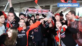 Les supporters Toulonnais arrivent au Stadium de Toulouse [upl. by Oecile]