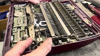 Groma Kolibri Typewriter Restoration miniseries Part 1 body removal [upl. by Lemay]