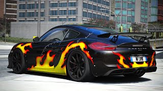 Assetto Corsa  NFS Most Wanted Blacklist Bio  10 Baron Porsche Cayman GT4 [upl. by Nairam286]