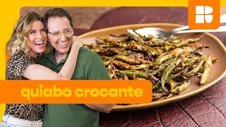 Quiabo assado crocante sem baba  Rita Lobo  Cozinha Prática [upl. by Anoerb5]