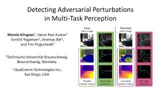 RAL  IROS 2022 Detecting Adversarial Perturbations in MultiTask Perception [upl. by Michaeline43]